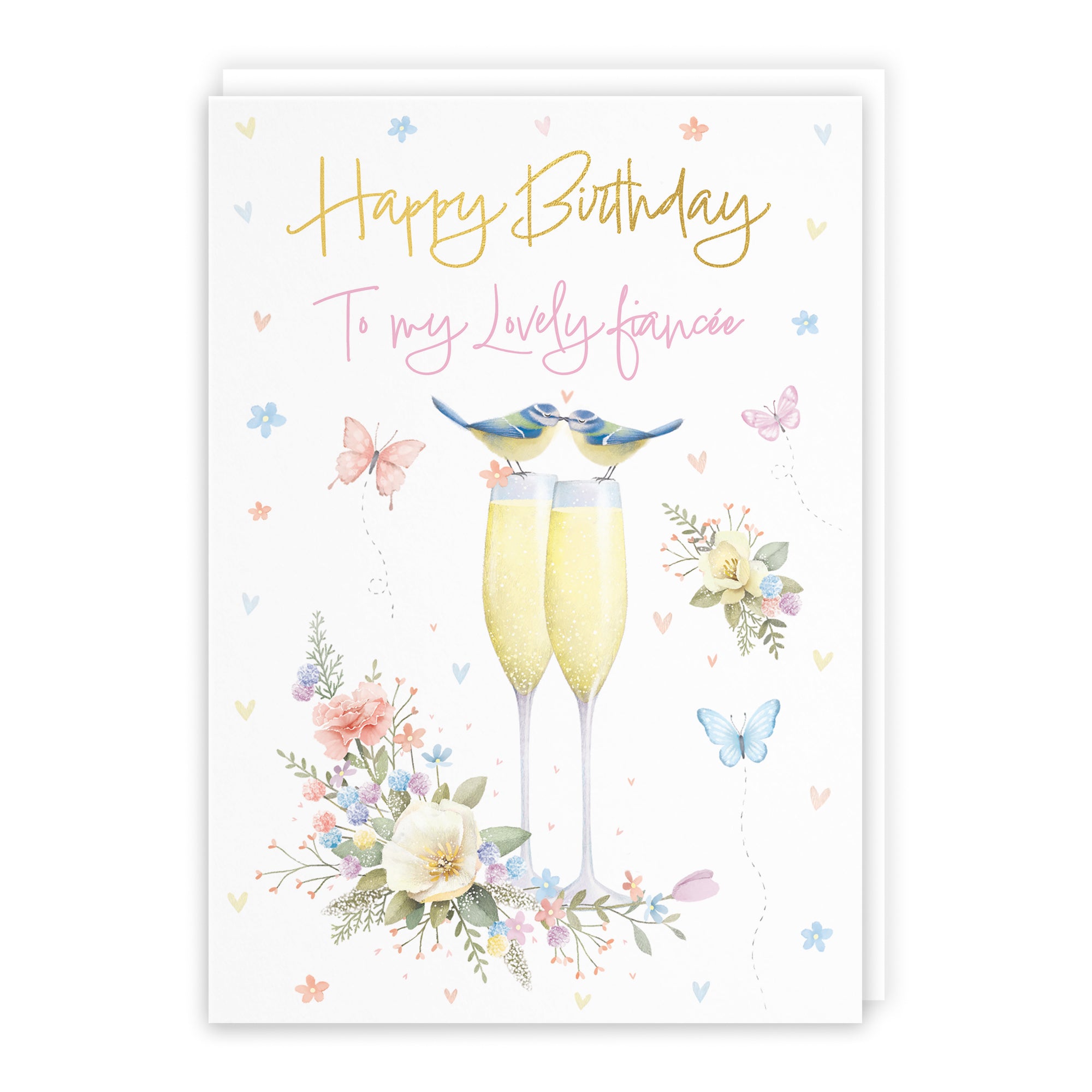 Champagne Flutes Birthday Card Milo's Gallery