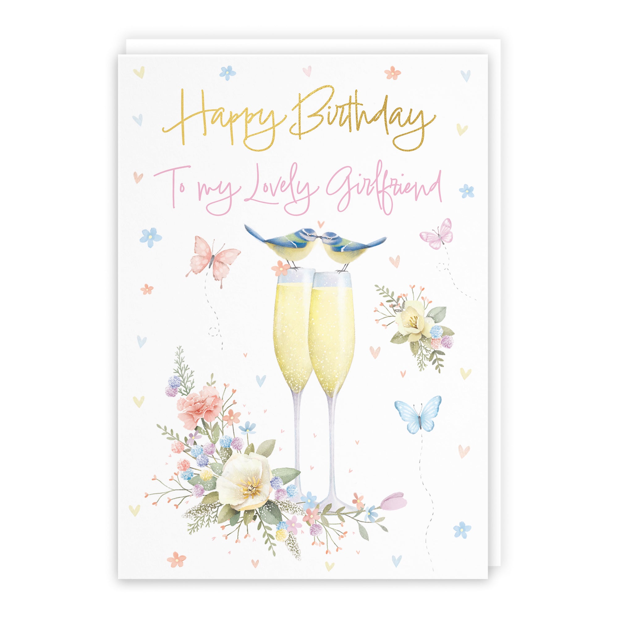 Champagne Flutes Birthday Card Milo's Gallery