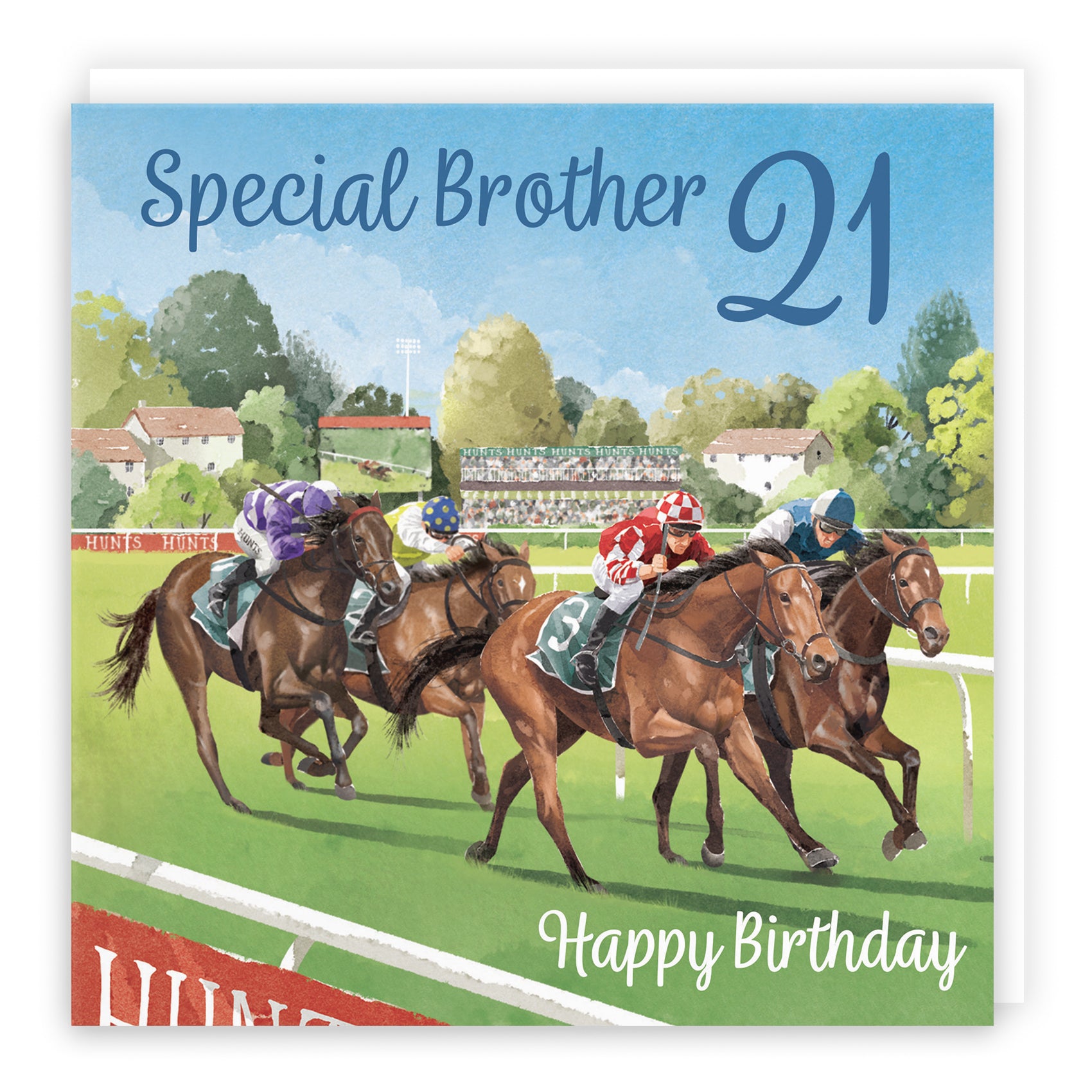 Horse Racing Birthday Card Milo's Gallery