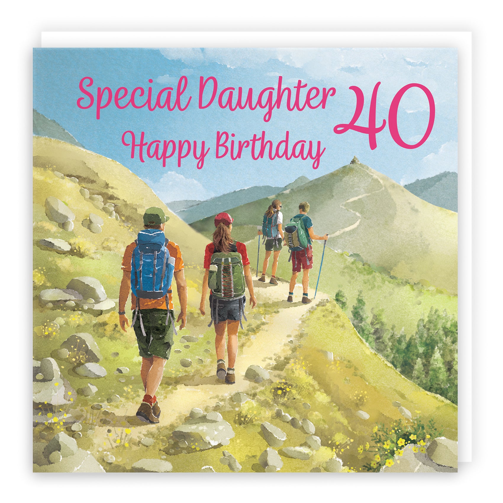 Hiking Birthday Card Milo's Gallery