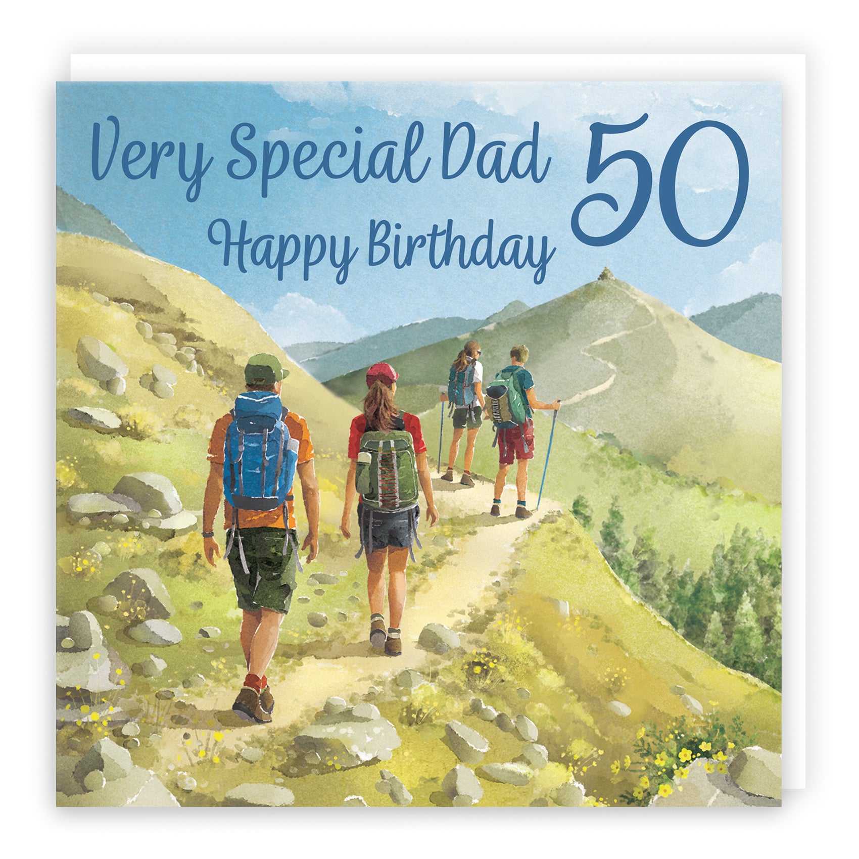 Hiking Birthday Card Milo's Gallery