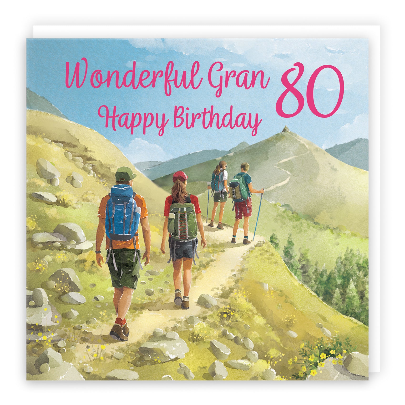 Hiking Birthday Card Milo's Gallery