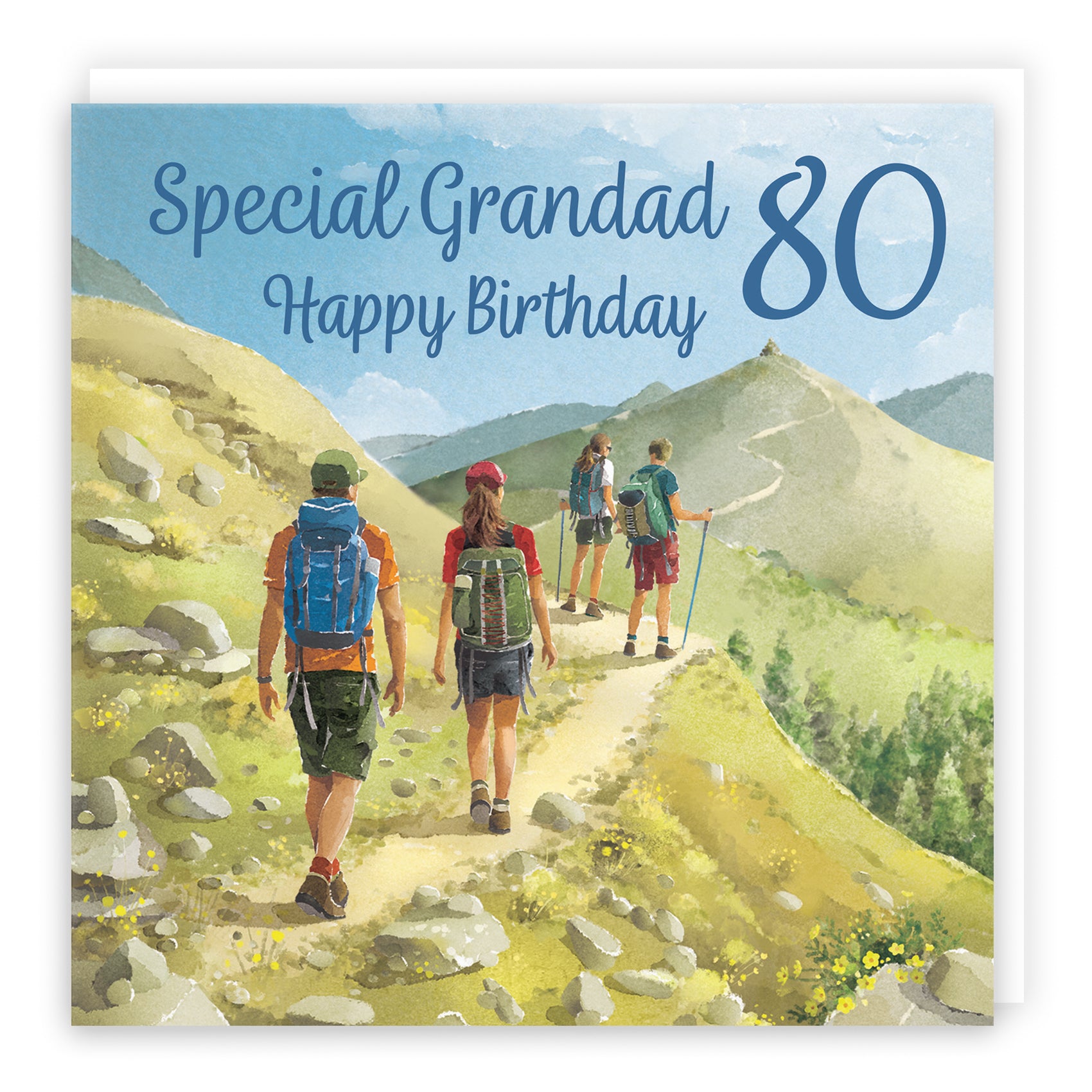 Hiking Birthday Card Milo's Gallery