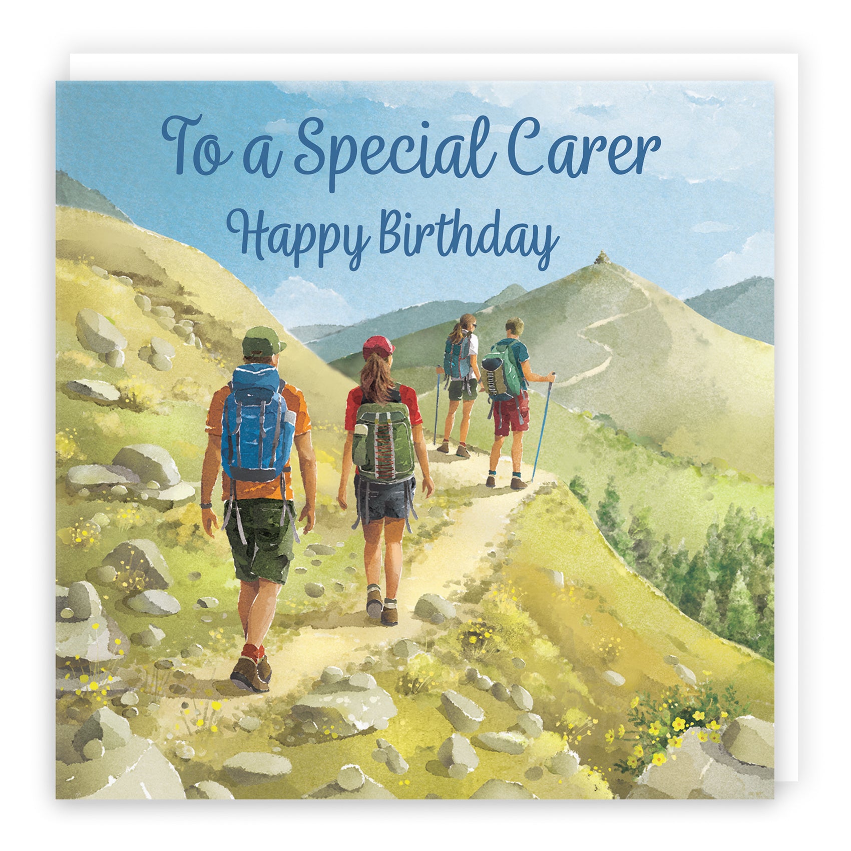 Hiking Birthday Card Milo's Gallery