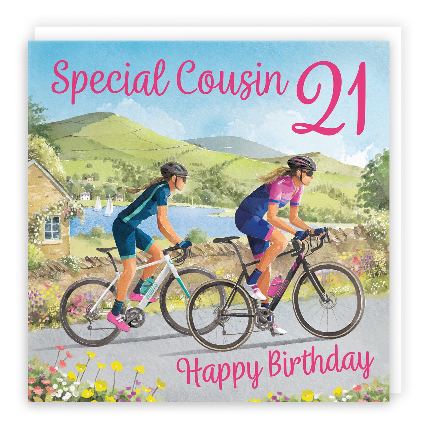 Female Cycling Birthday Card Milo's Gallery