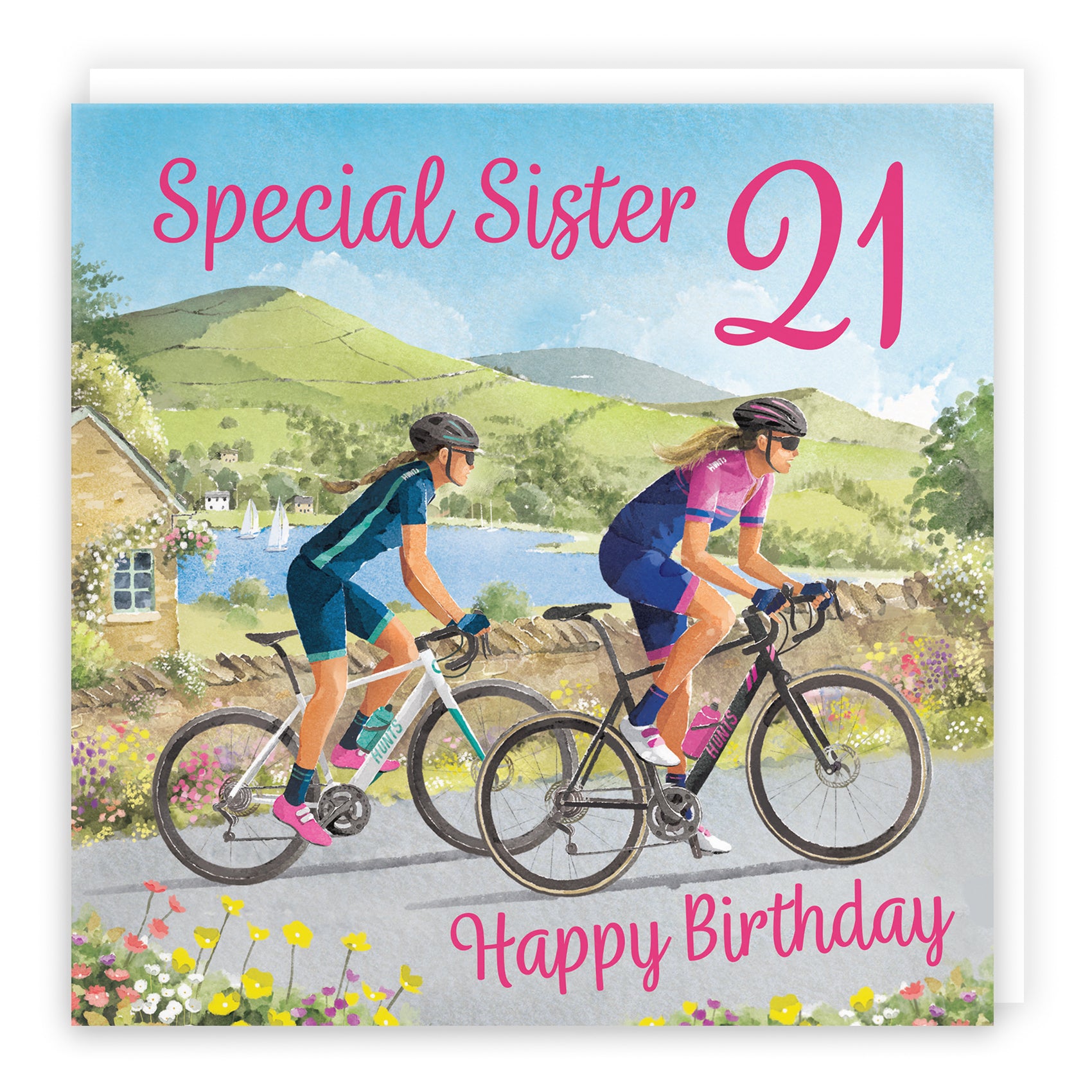 Female Cycling Birthday Card Milo's Gallery