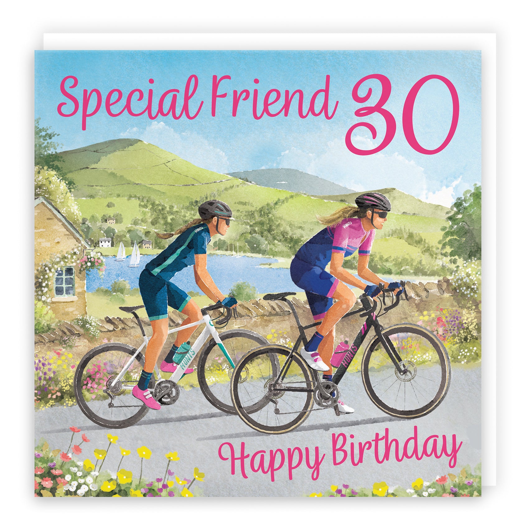 Female Cycling Birthday Card Milo's Gallery