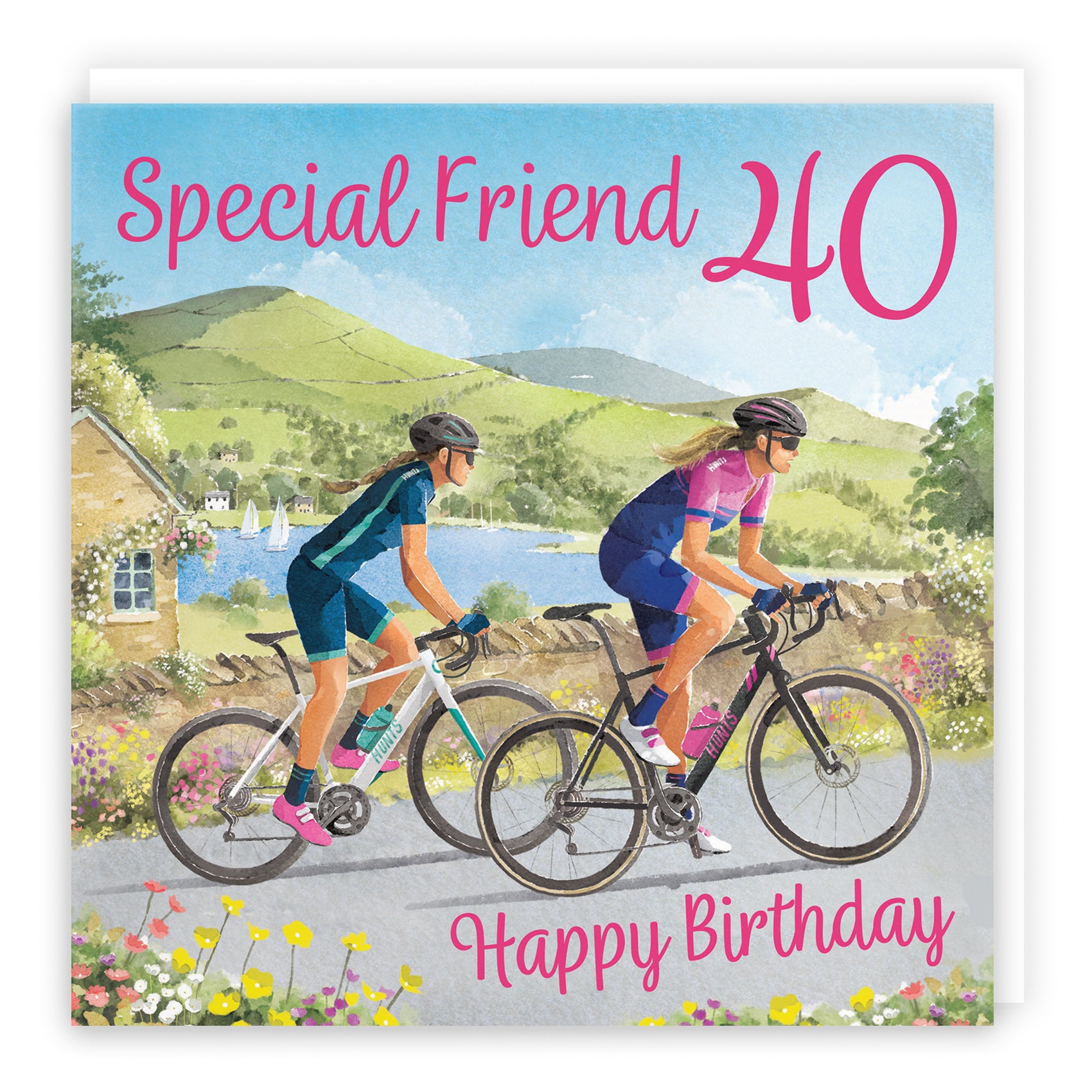 Female Cycling Birthday Card Milo's Gallery