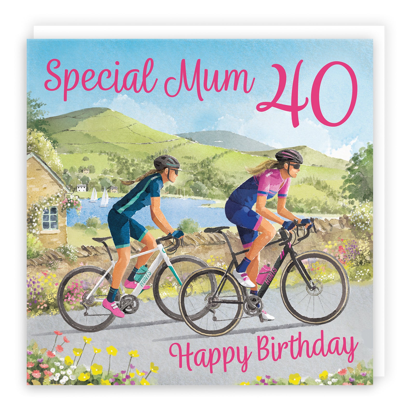 Female Cycling Birthday Card Milo's Gallery