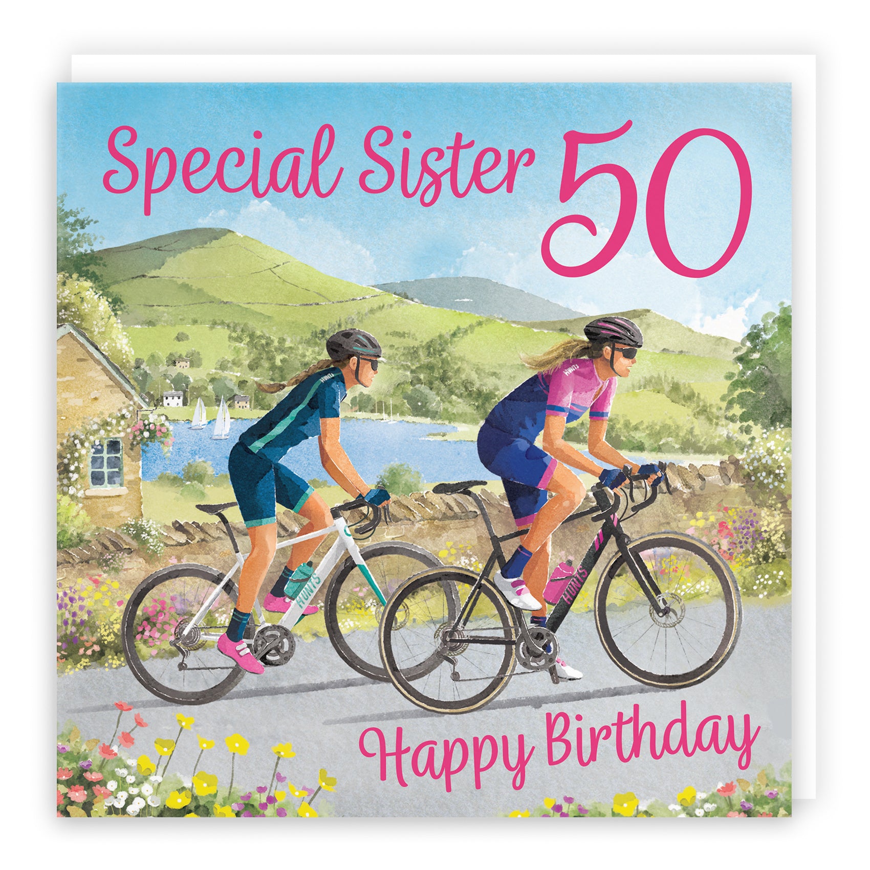 Female Cycling Birthday Card Milo's Gallery