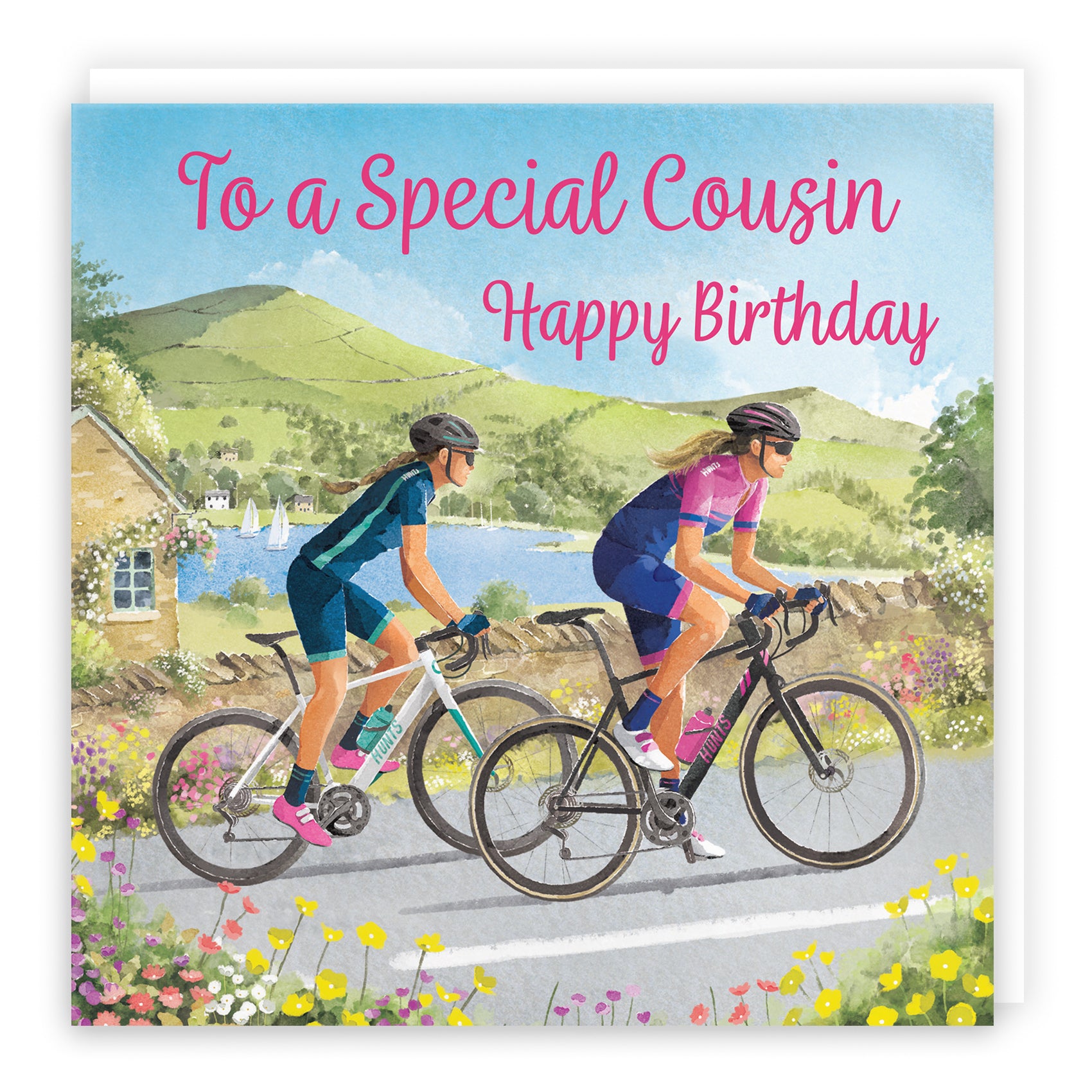 Female Cycling Birthday Card Milo's Gallery