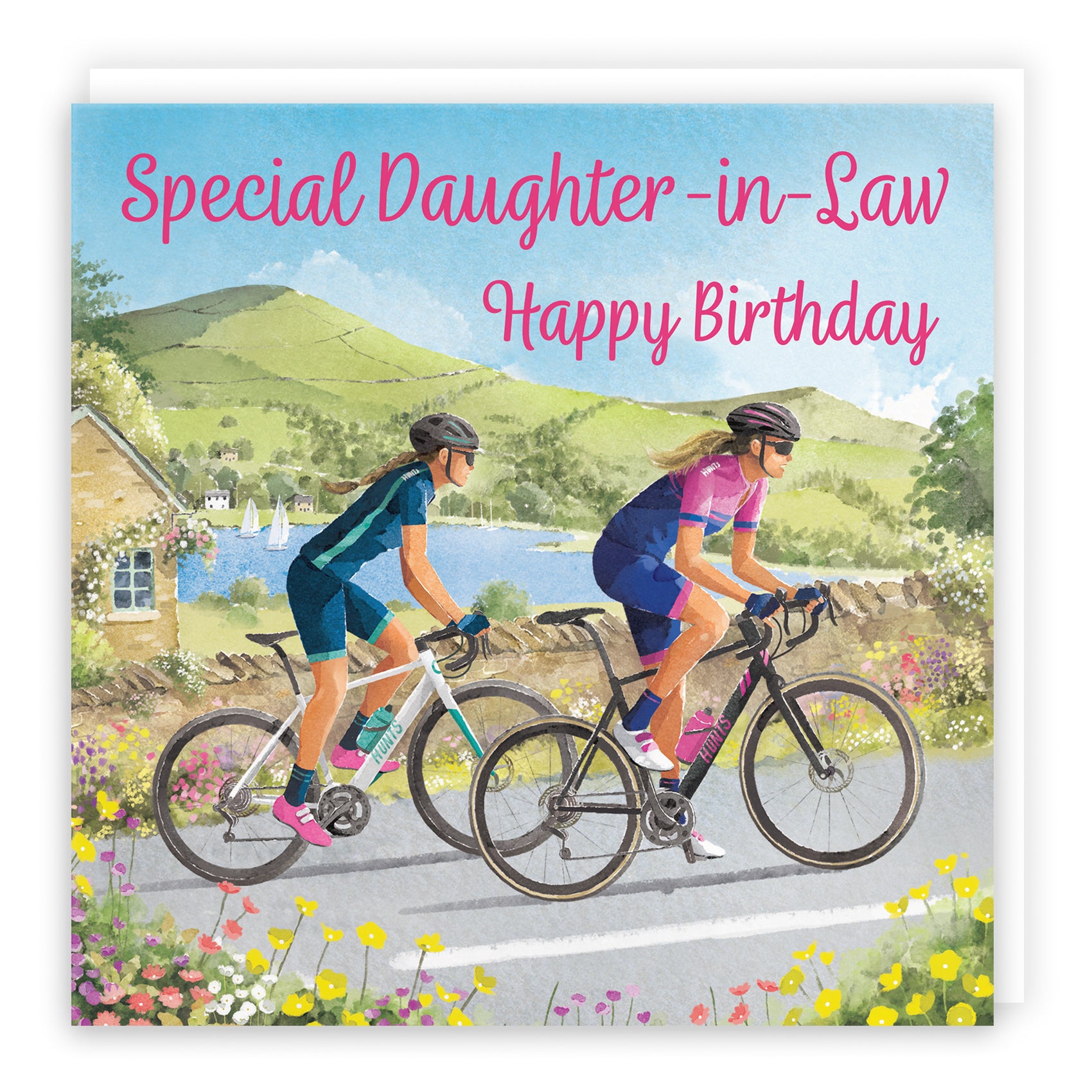 Female Cycling Birthday Card Milo's Gallery