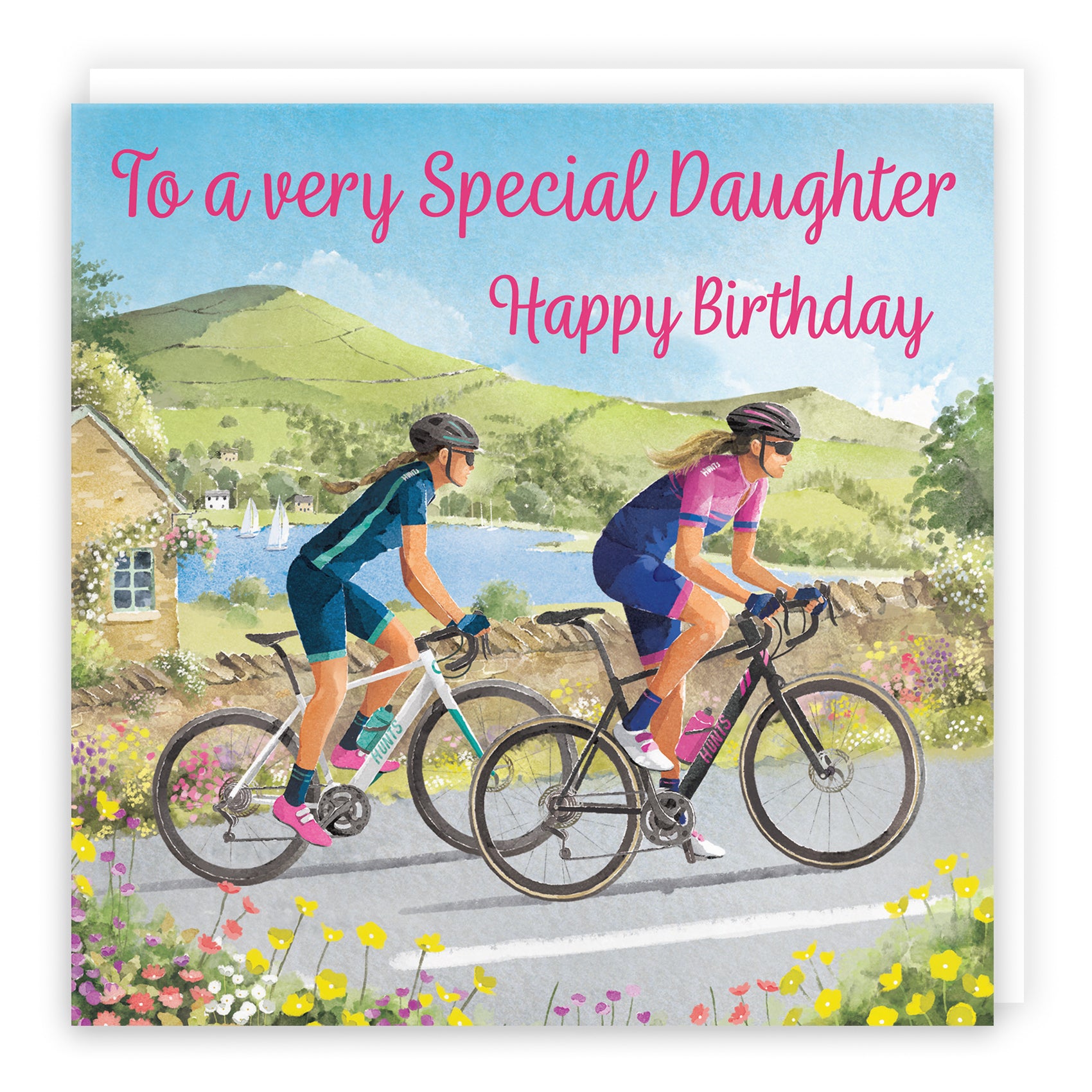 Female Cycling Birthday Card Milo's Gallery