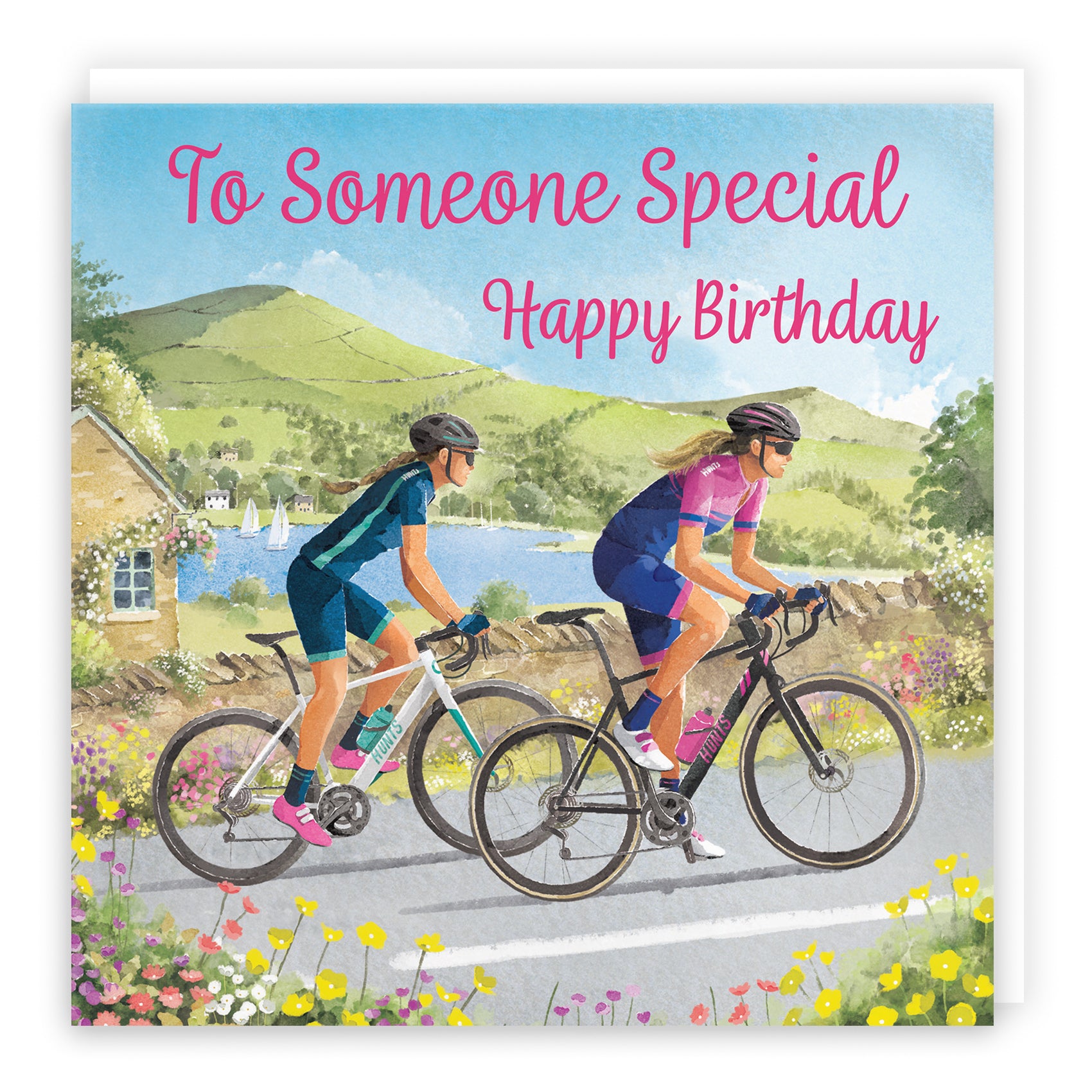 Female Cycling Birthday Card Milo's Gallery