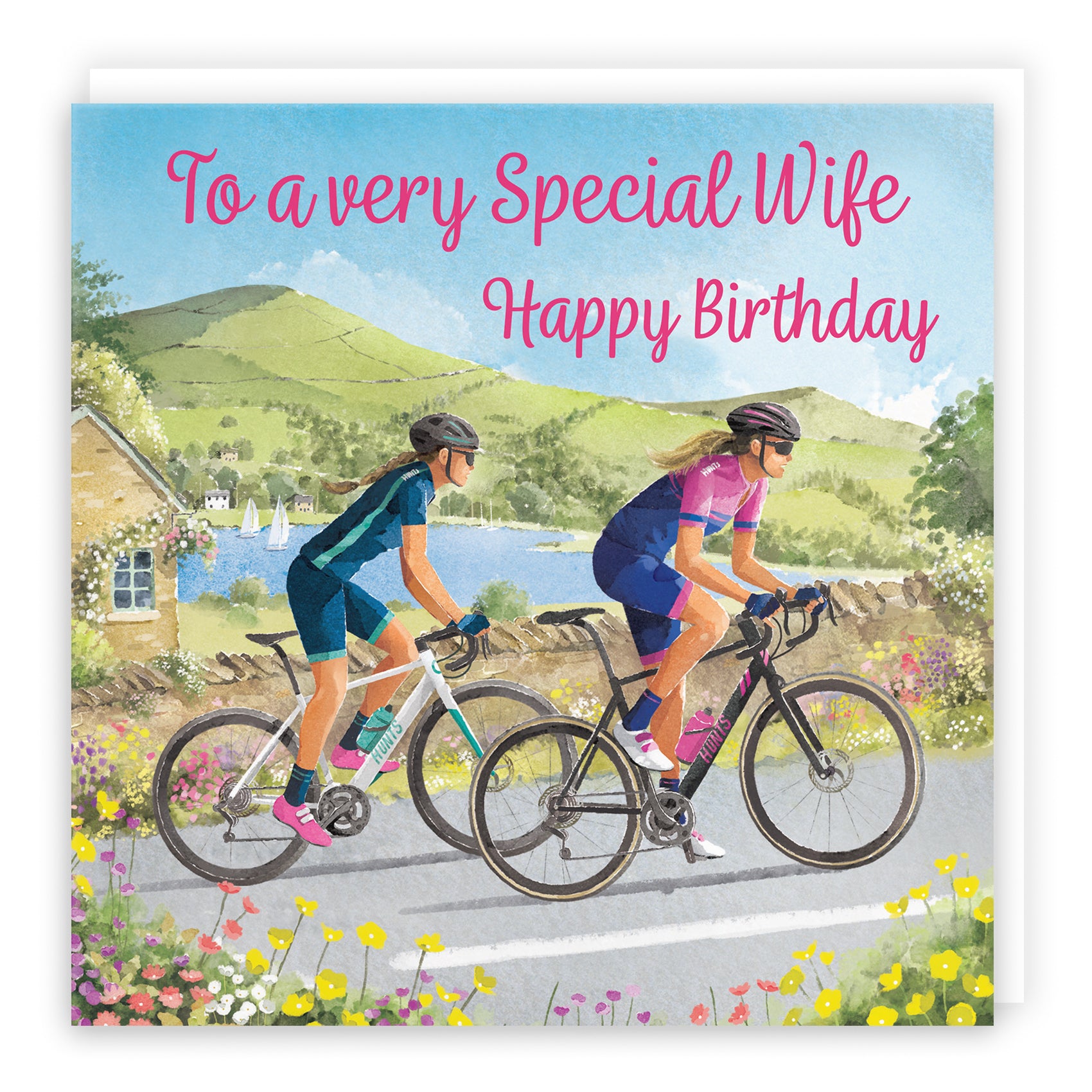 Female Cycling Birthday Card Milo's Gallery