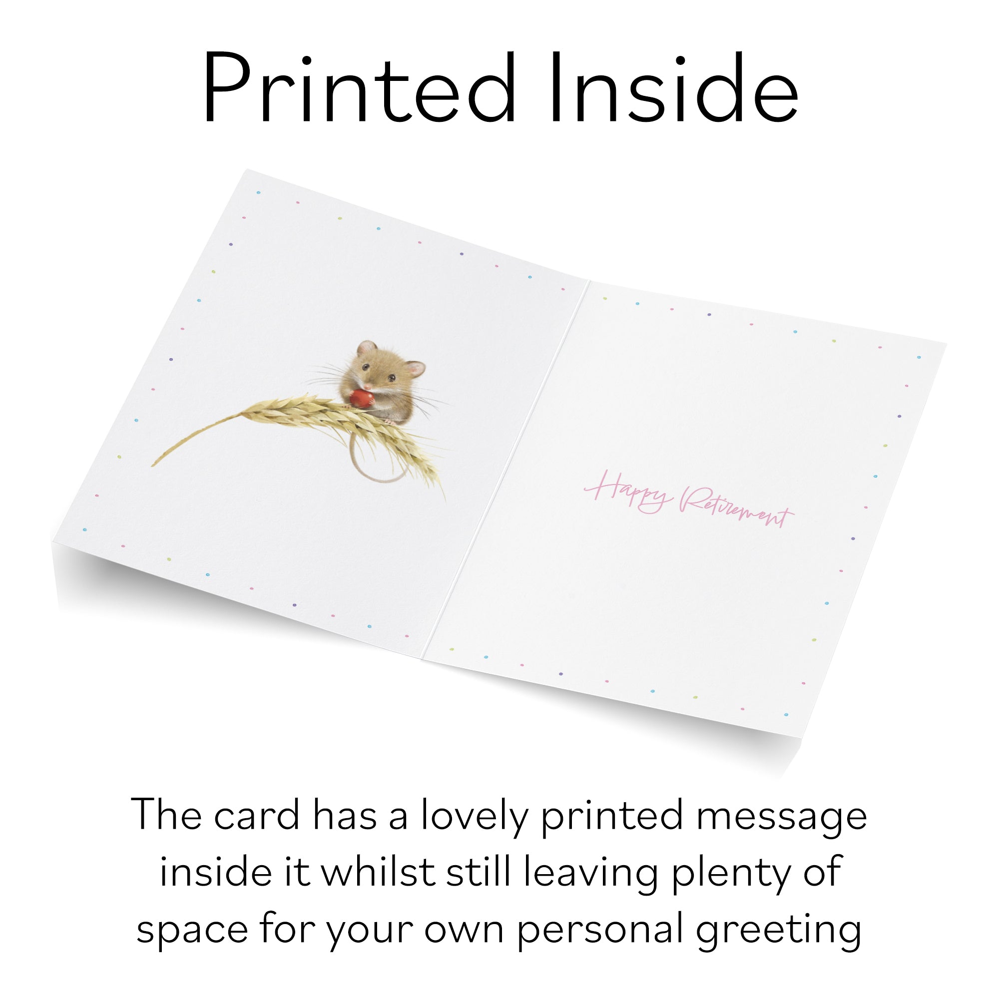 Harvest Mice Retirement Card Milo's Gallery