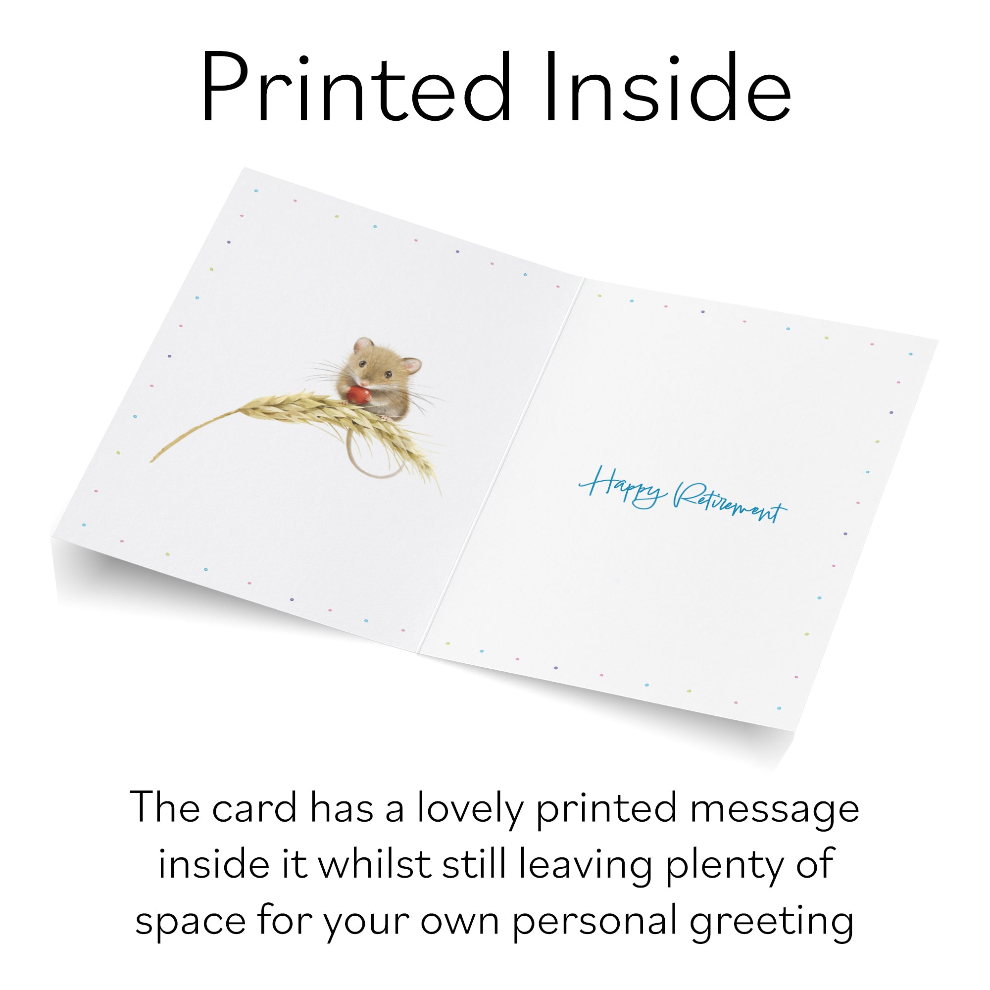 Harvest Mice Retirement Card Milo's Gallery