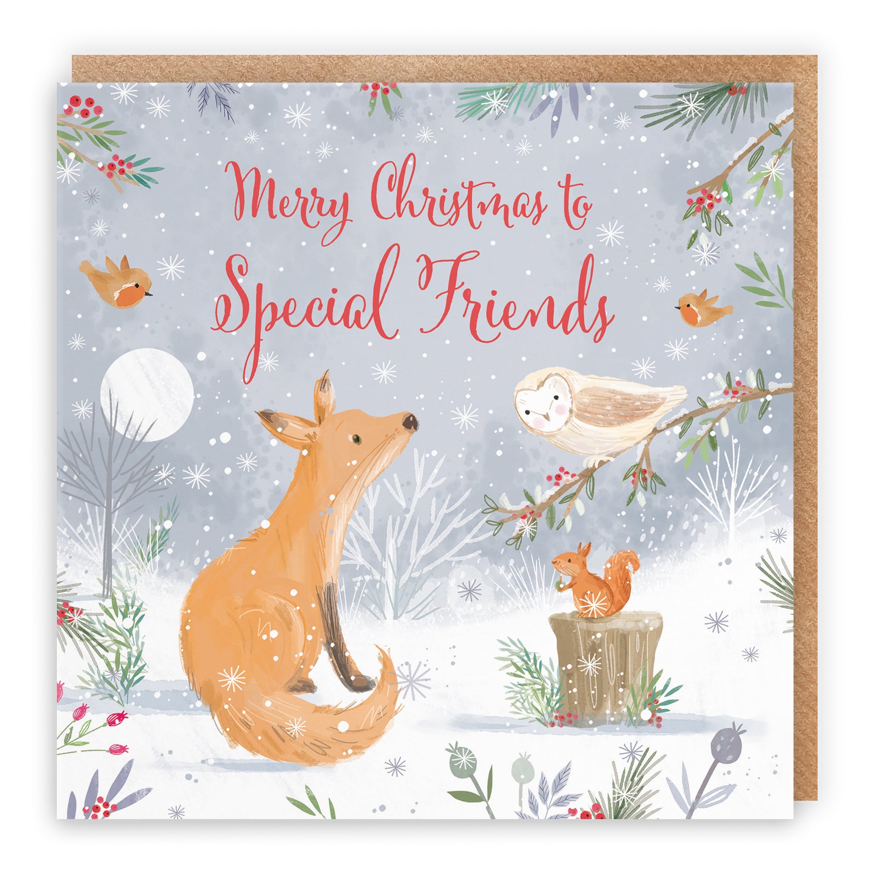 Fox Christmas Card Nature's Treasures