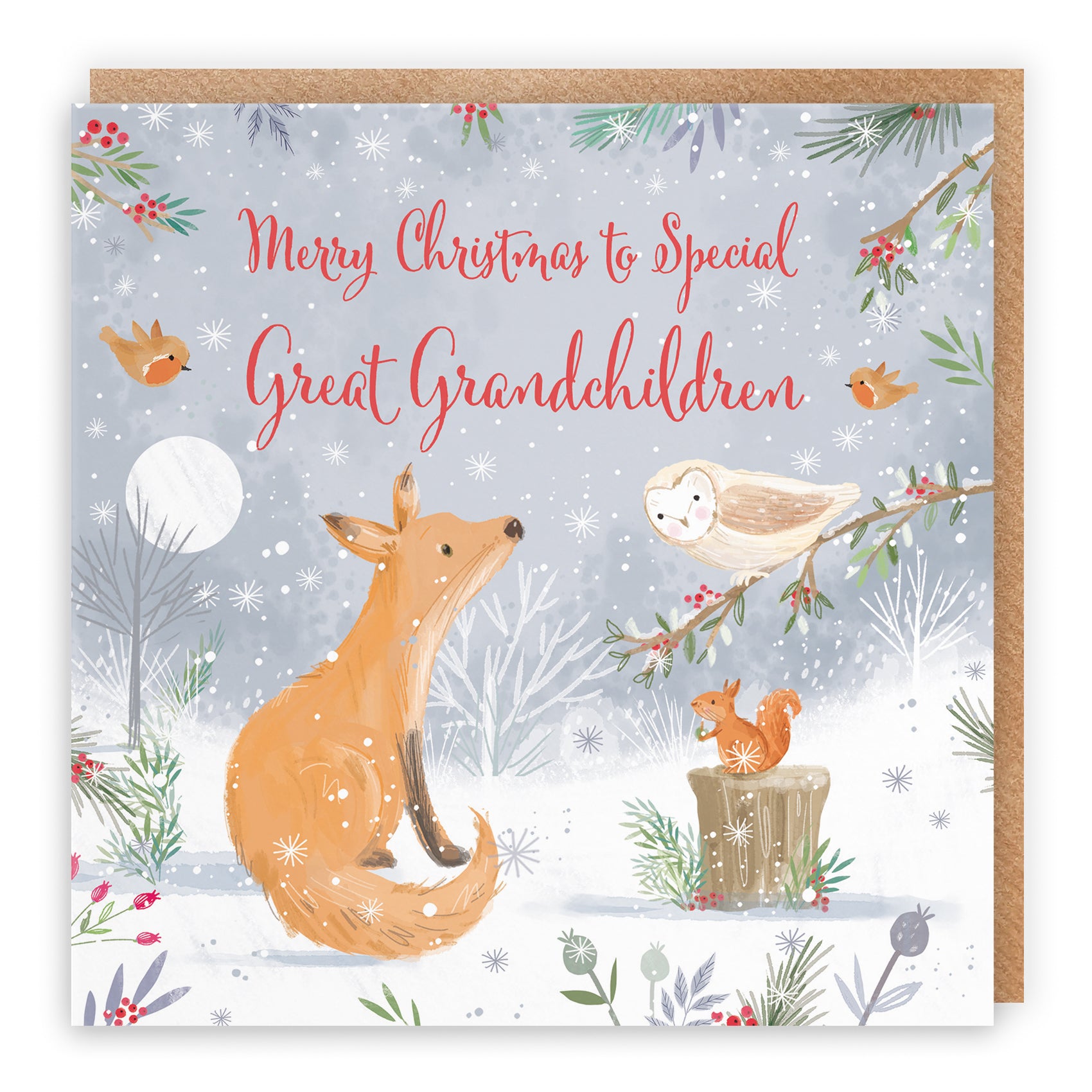 Fox Christmas Card Nature's Treasures