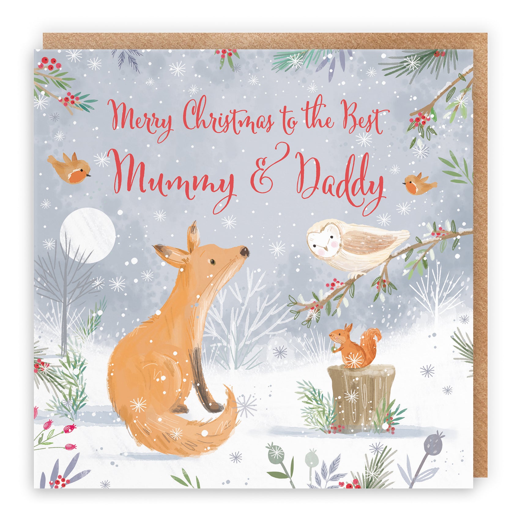 Fox Christmas Card Nature's Treasures